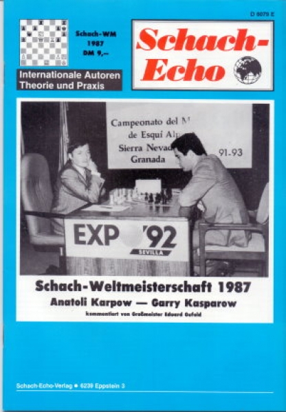 Schach-Echo - Sonderheft WM 1987
